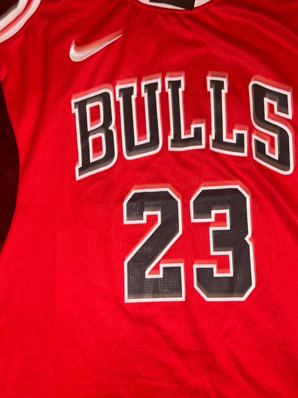 Nike Men's Jordan #23 Bulls Red Basketball Jersey